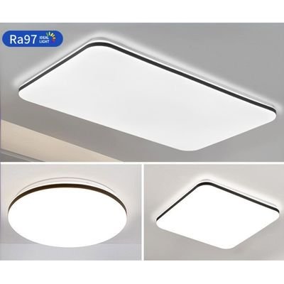 Simple black edge high power living room ceiling light