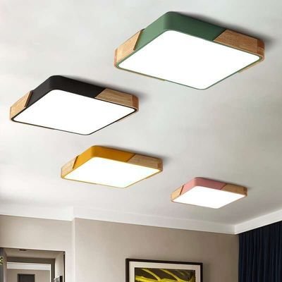 Square multi color Macaron ceiling lamp