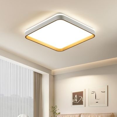 Square semi flush ceiling lights