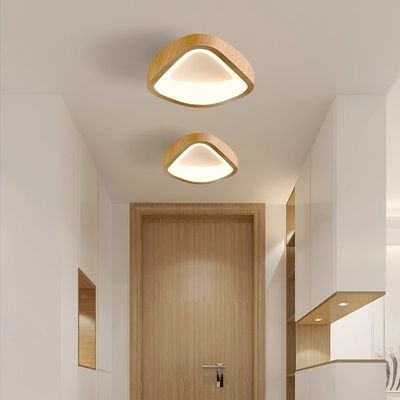 Wooden mouth small ceiling light