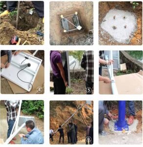 solar street light installation 2