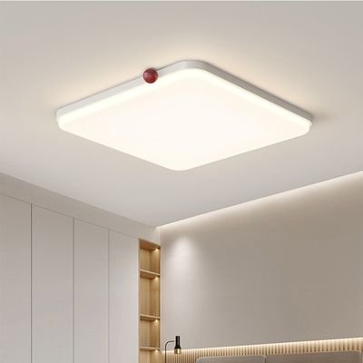 square cherry accents with ceiling lights