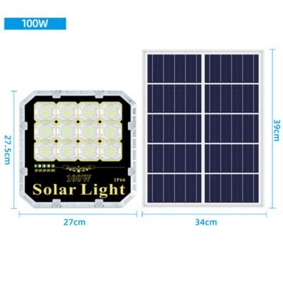 strong solar flood lights 100W