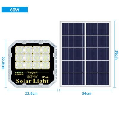 strong solar flood lights 60W