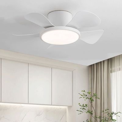 white bedroom ceiling fan with light