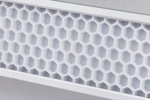 honeycomb grille of LEDBLOC's LED Classroom lighting 2