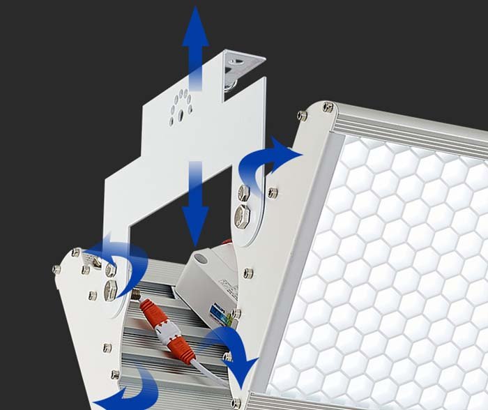 Solve glare problem for badminton courts 1
