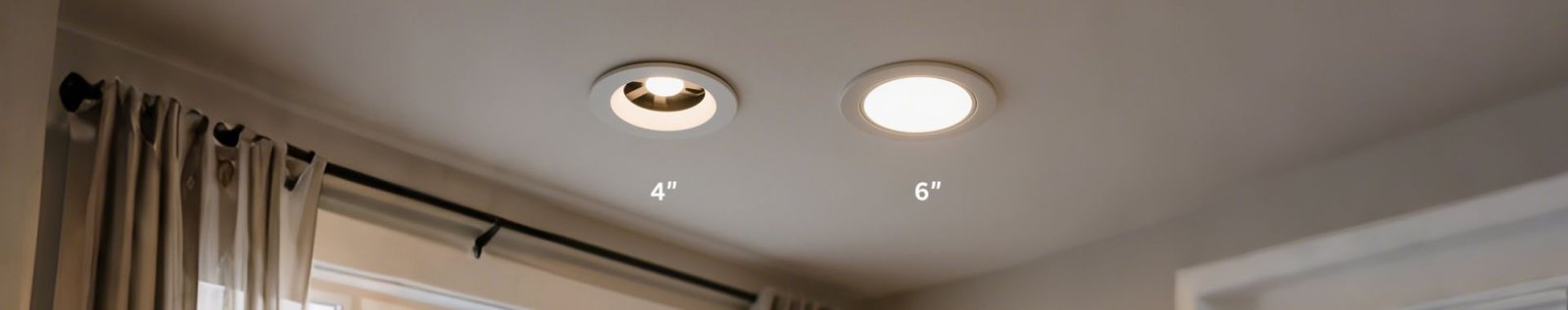 4 vs 6 inch recessed lights